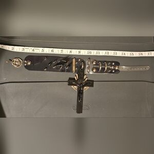 Raspberry Mazohyst Black & Clear Vinyl Choker